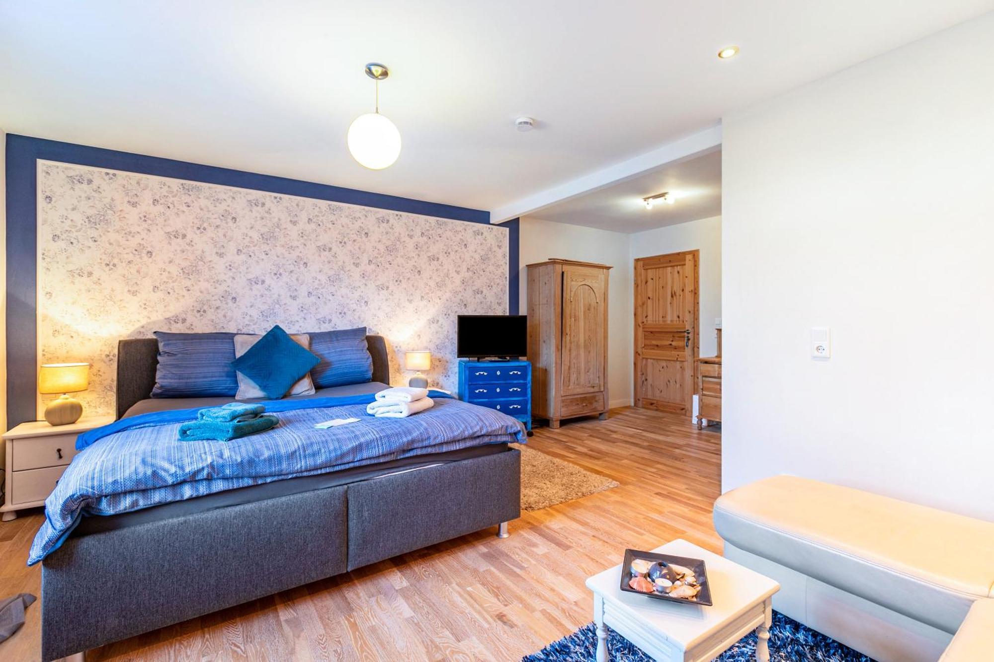 Blauquarz Und Rauchquarz Apartment Reußenköge Bagian luar foto